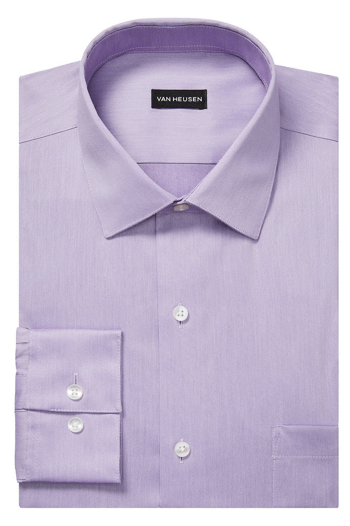Van Heusen FLEX Ultra Wrinkle Free Regular Fit Solid In Lavender | Rainwater's Van Heusen FLEX Ultra Wrinkle Free Regular Fit Solid In Lavender | Rainwater's