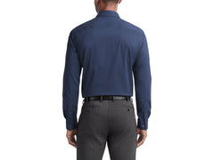 -Rainwater's -Van Heusen - Dress Shirt - Van Heusen FLEX Ultra Wrinkle Free Regular Fit Solid In Navy Depths -