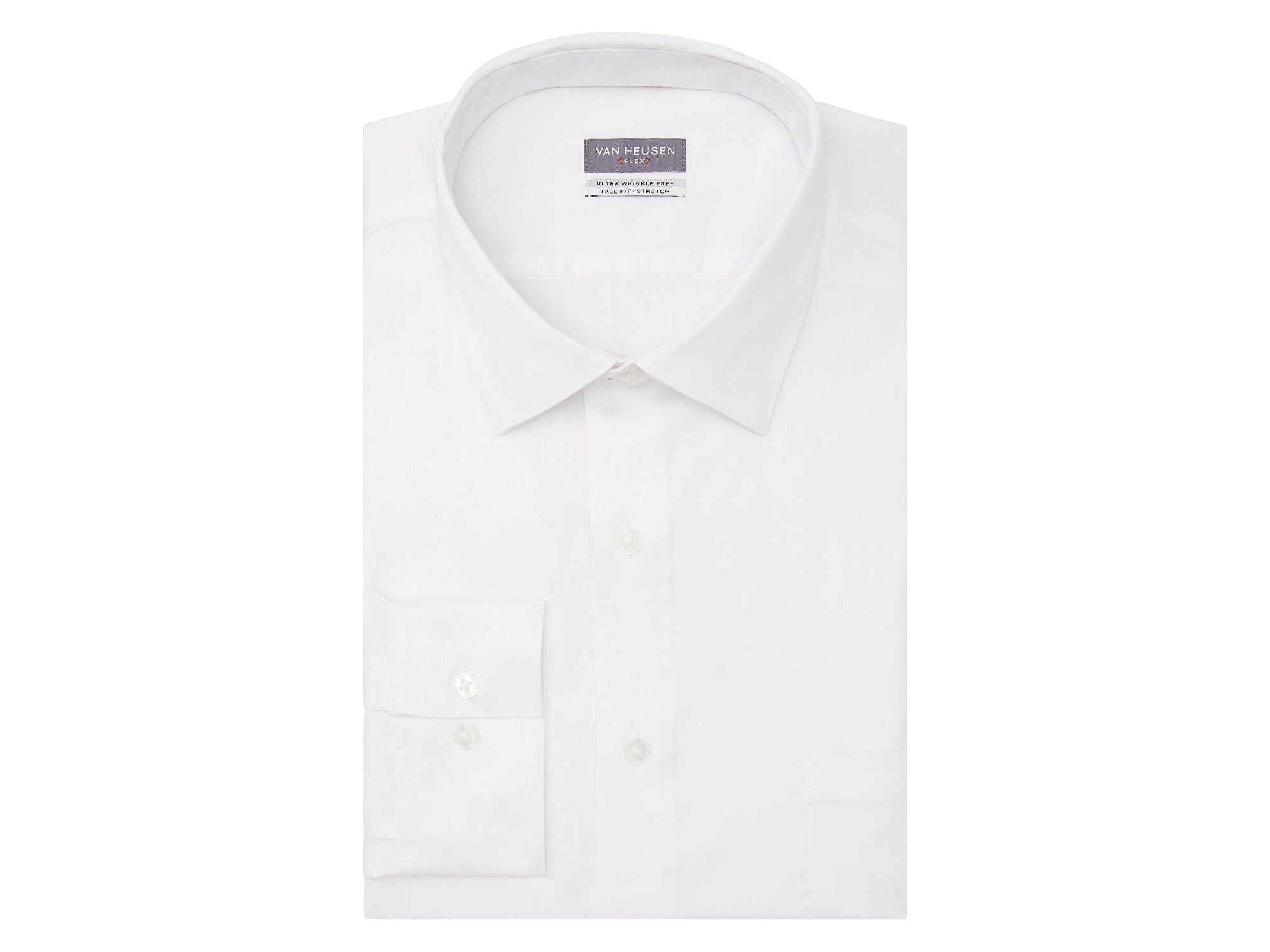 Van Heusen Ultra Wrinkle Free Stretch FLEX Big & Tall Solid White