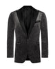Velvet Glitter Stripe Peak Lapel Tuxedo Rental In Black Navy