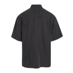 Bamboo Cay Single Palm Camp Shirt In Black