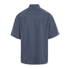 Bamboo Cay Hurricane Palm Camp Shirt in Grey