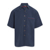 Bamboo Cay USA Flag & Air Force Jets July 4th Embroidered Camp Shirt