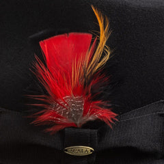 Scala New Yorker Wool Felt Fedora in Black