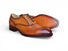 Carrucci Weston Whole Cut Oxford in Cognac