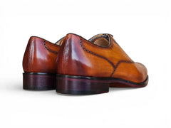Carrucci Weston Whole Cut Oxford in Cognac