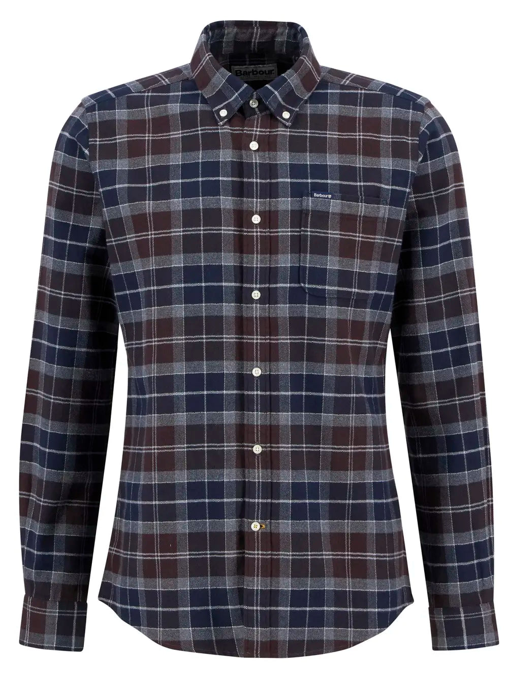 Barbour Kyeloch Tailored Long-Sleeved Shirt In Midnight Oak Tartan