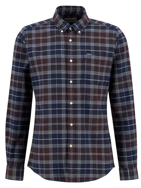 Barbour Kyeloch Tailored Long-Sleeved Shirt In Midnight Oak Tartan
