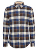 Barbour Valley Tailored Button-down Collar Shirt in Blue & Brown Plaid