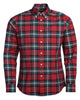Barbour Highland Check 11 Plaid Button Down Shirt Tailored Fit in Crimson Tartan