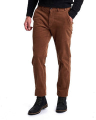 Barbour Nueston Stretch Corduroy Trousers In Dark Honey