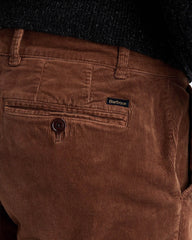 Barbour Nueston Stretch Corduroy Trousers In Dark Honey