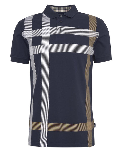 Barbour Blaine Plaid Polo In Navy & Pine