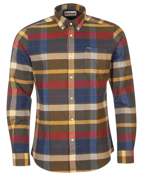 Barbour Carlton Tailored Shirt in Olive
