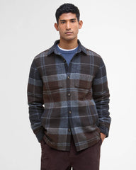 Barbour Chapter Check Shirt Jacket Overshirt in Midnight Oak