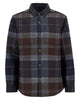 Barbour Chapter Check Shirt Jacket Overshirt in Midnight Oak