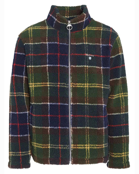 Barbour Tartan Sherpa Fleece Jacket In Classic Tartan