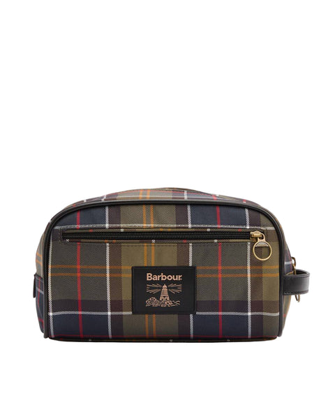 Barbour Tartan Washbag Shaving Kit