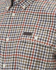 Barbour Foss Button Down Collar Regular fit Button Up Shirt In Olive