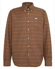Barbour Henderson Thermo Weave Checked Shirt in Stone