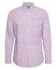 Barbour Kanehill Tailored Fit Button-down Collar Shirt Heathered Gingham Check in Raspberry
