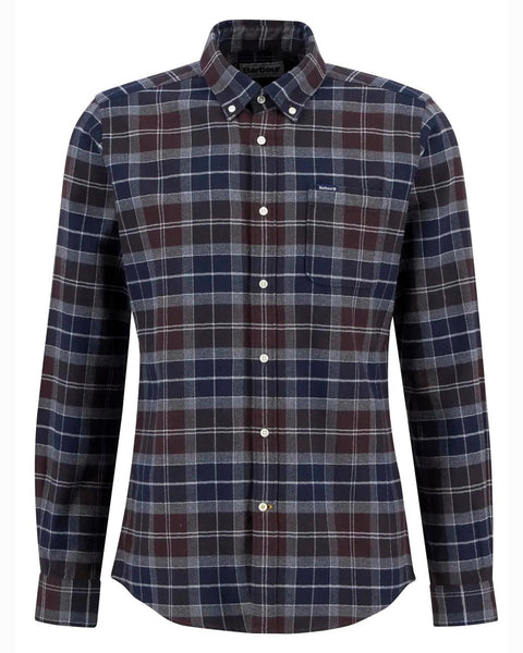 Barbour Kyeloch Tailored Long-Sleeved Shirt In Midnight Oak Tartan