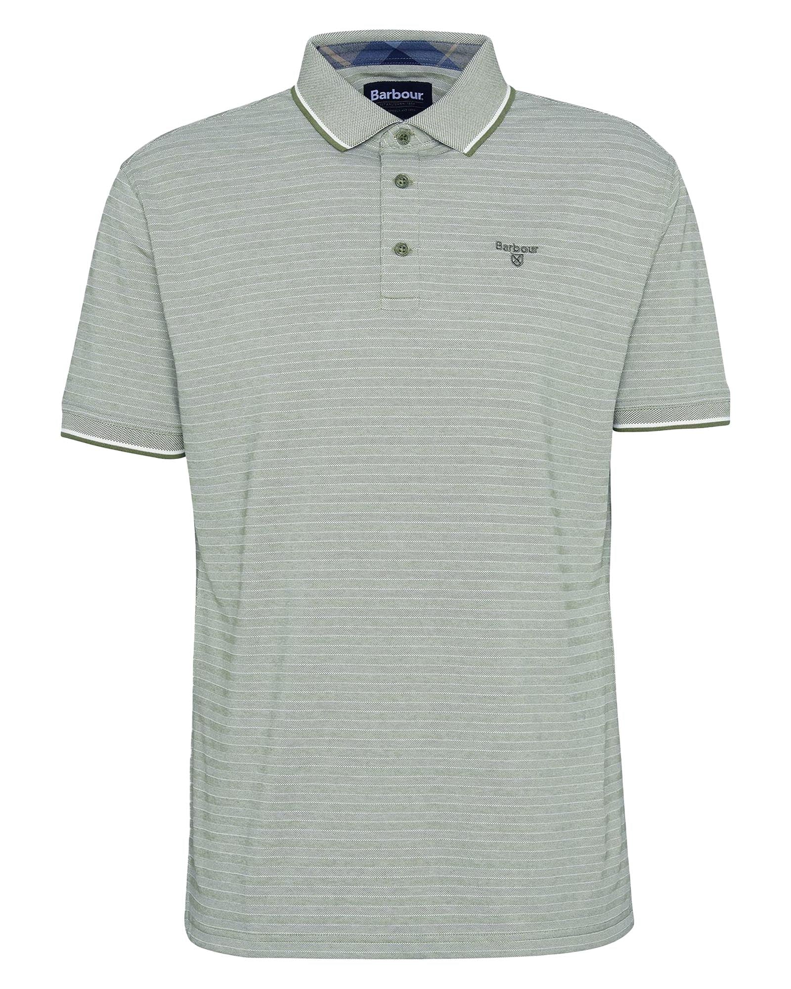Barbour Taverham Polo In Pine Green