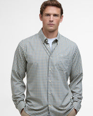Barbour Teesdale Tailored Performance Button-Down Shirt in Green