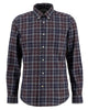 Barbour Wetheram Midnight Oak Plaid Button Down Collar Shirt in Tailored Fit