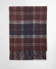 Barbour Tartan Lambswool Scarf in Midnight Oak