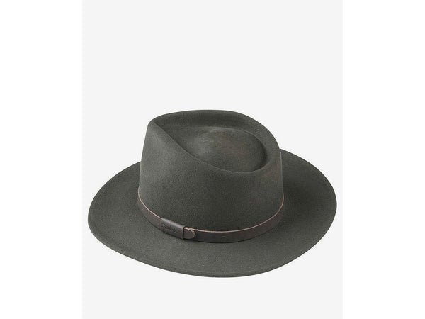 -Rainwater's -Barbour - Hats - Barbour Wool Felt Crushable Bushman Hat In Olive -