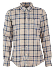-Rainwater's -Barbour - Button Up Sport Shirts - Barbour Deer Park Tailored Button-down Collar Shirt in Blue & Beige Plaid -