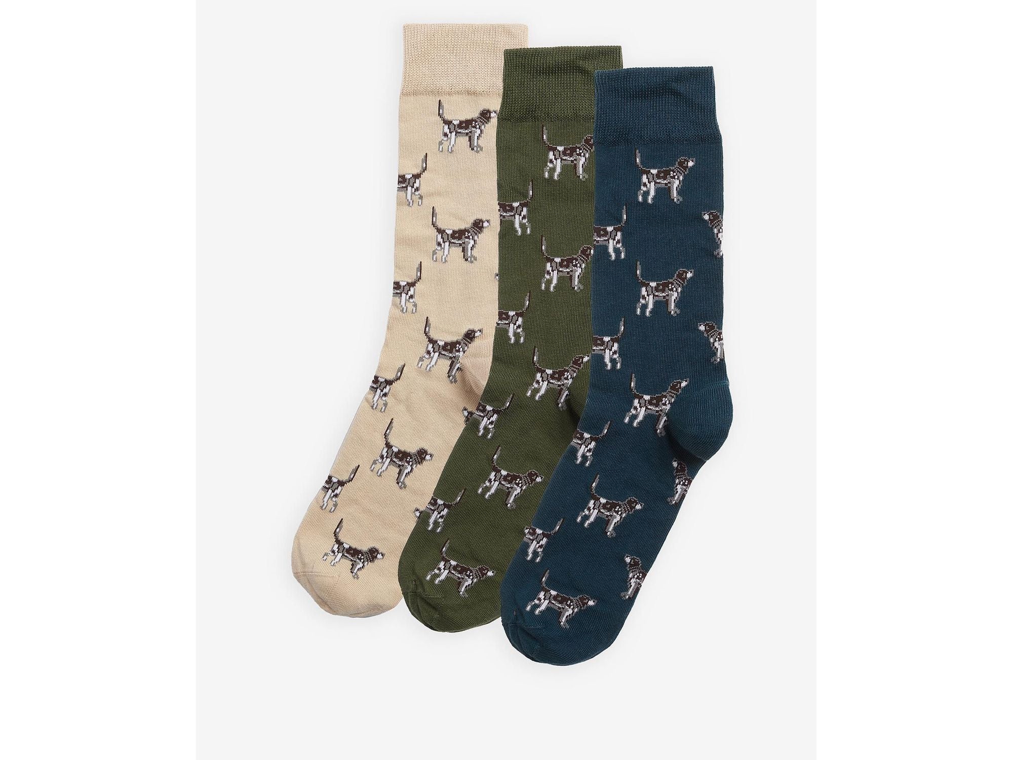 -Rainwater's -Barbour - Socks - Barbour Dog Pointer 3 Pair Of Socks Boxed Gift Set -