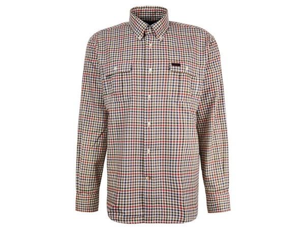 -Rainwater's -Barbour - Button Up Sport Shirts - Barbour Foss Tailored Buttondown Collar Shirt in Olive Plaid -