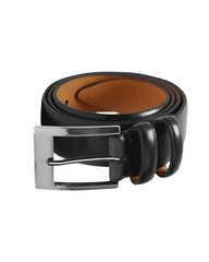 Rainwater's 1 1/4 Inch Smooth Edge Leather Dress Belt In Black