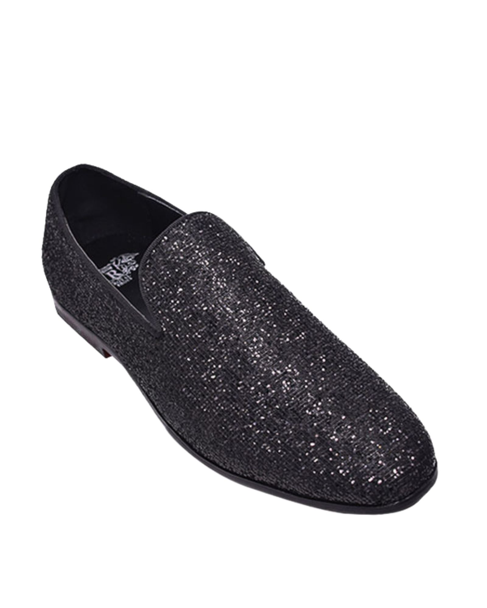 Black Pique Texture Formal Loafer From Royal Shoes