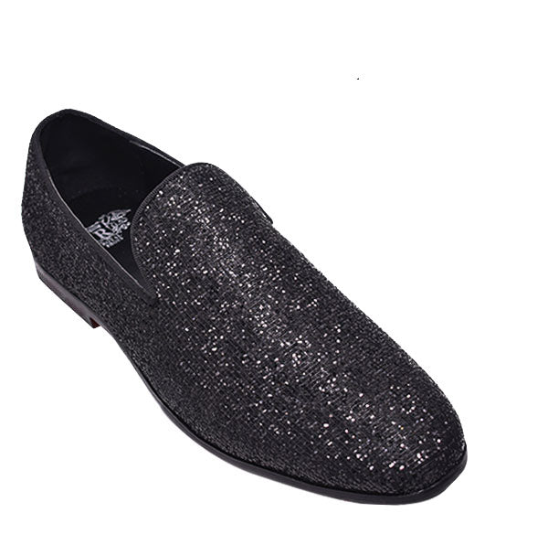 Black Pique Texture Formal Loafer From Royal Shoes