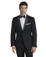 Black Notch Tuxedo Rental Outfit With Shoes