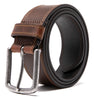 Rainwater's 1 1/2" Bridal Strap Stitched Leather Belt In Contrast Stitch Gognac