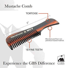 G.B.S MCT Moustache Comb Fine Toothed 3
