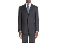 Rainwater's Luxury Collection Stretch Super 140's Wool Classic Fit Suit in Charcoal