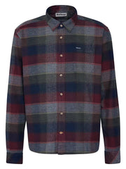 Barbour Copswell Relaxed Long-Sleeved Shirt in Navy