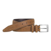 Distressed Casual Belt In Mid Brown