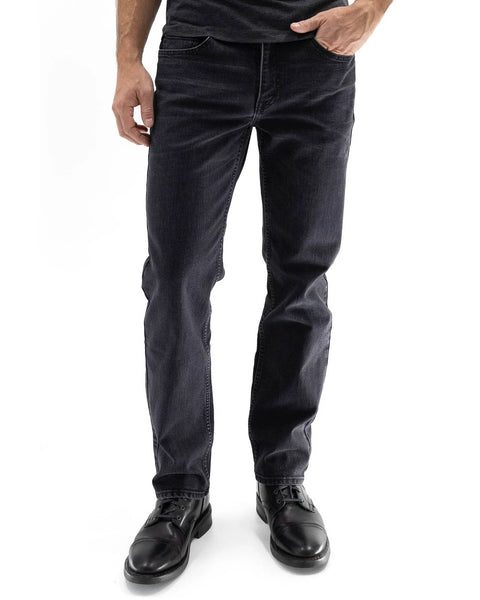 Devil Dog Newland Slim Straight Jean In Charcoal