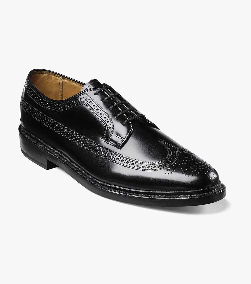 Florsheim Kenmoor Wingtip Oxford in Black | Rainwater display picture 2