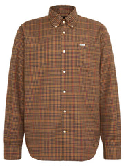 Barbour Henderson Thermo Weave Checked Shirt in Stone