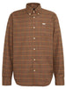 Barbour Henderson Thermo Weave Checked Shirt in Stone