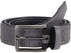 -Rainwater's -USA Name Brand - Belts - Perforated Edged Belt in Genuine Leather in Lt Grey -