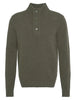 Barbour Essential Elbow Patch Jumper in Seaweed
