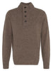 Barbour Essential Elbow Patch Jumper in Dark Stone
